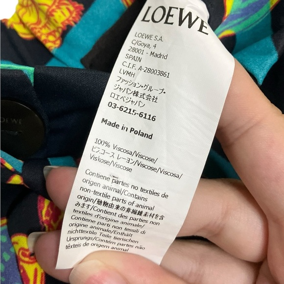 LOEWE x Paula's Ibiza Shell Print Pull-On Trousers L - Picture 7 of 11